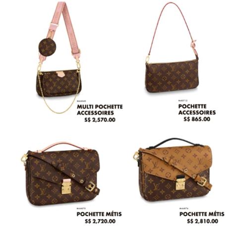 Singapore Louis Vuitton Bag Price List 